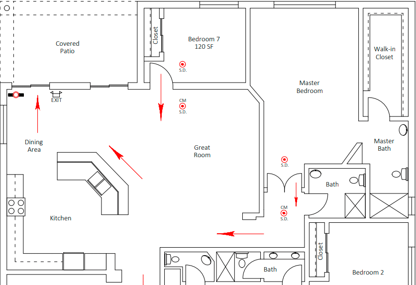 a floor plan of a house